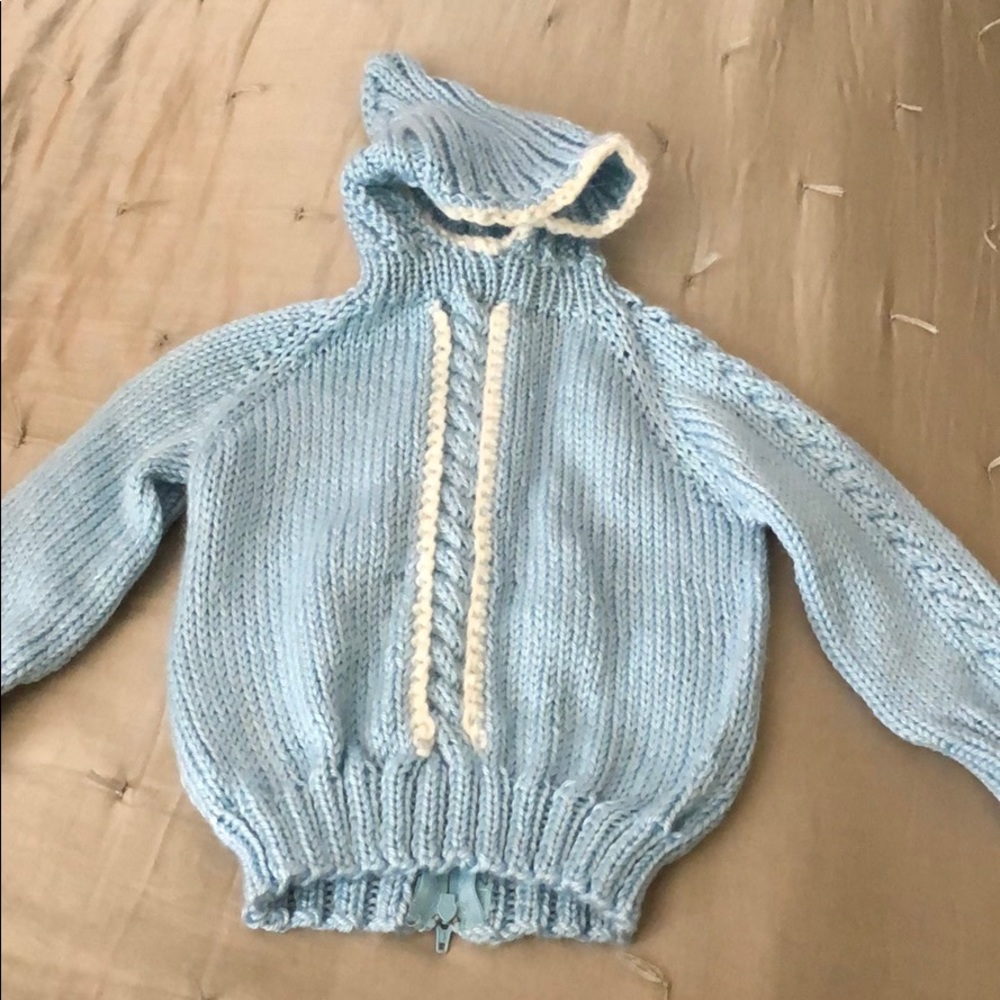 Hand-Knit Baby Sweater
